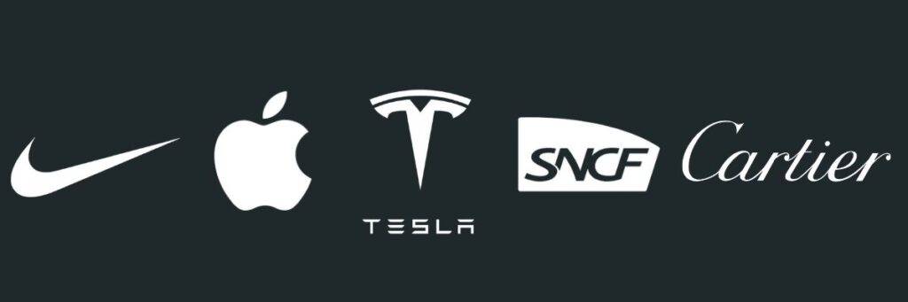 les clients de horoscom : nike, tesla, apple, cartier, sncf